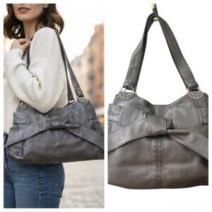 Brighton Cleo Bow Leather Bag